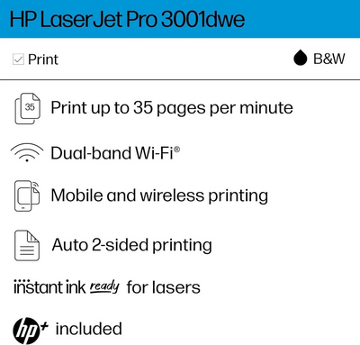 HP Inc. 3001dwe Image