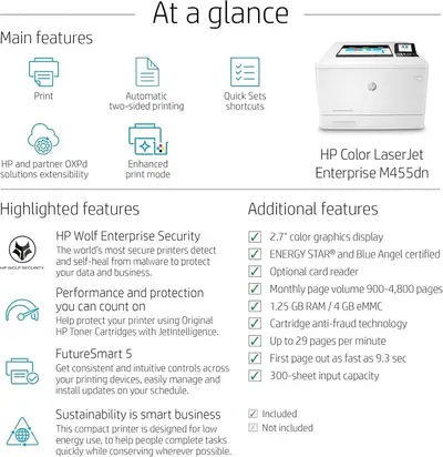 HP Printers M455dn Image