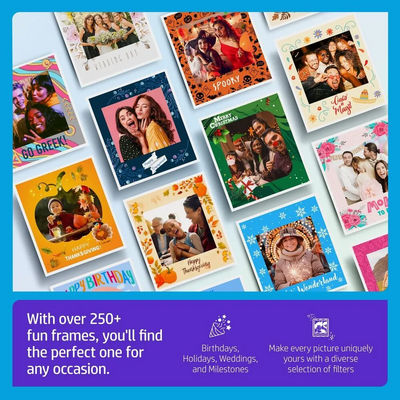HP Sprocket Photo Booth Machine Instant Color Photo Printer Image