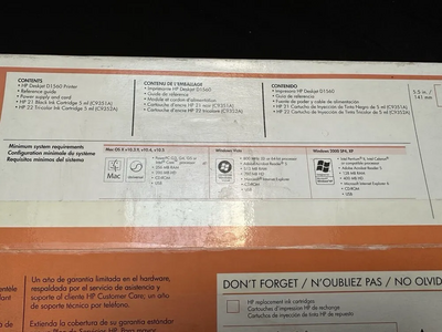 HP Deskjet D1560 Image