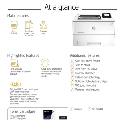 HP Laserjet enterprise m506n Image