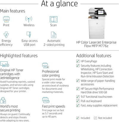 HP LaserJet Enterprise MFP M776z Image