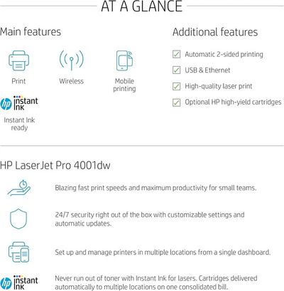 HP LaserJet Pro 4001dw Image
