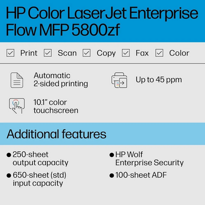 HP HP Laserjet Enterprise 5800zf Image