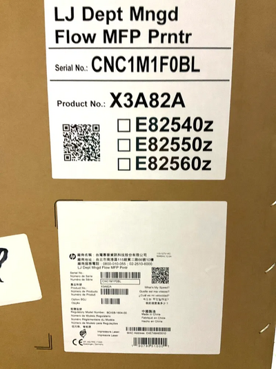 HP Laserjet managed mfp e82550z Image