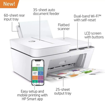 HP Deskjet plus 4158 all-in-one inkjet printer Image