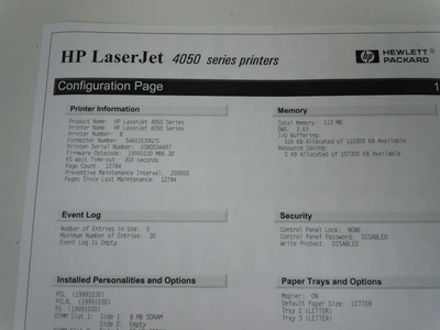 HP LaserJet 4050TN Image