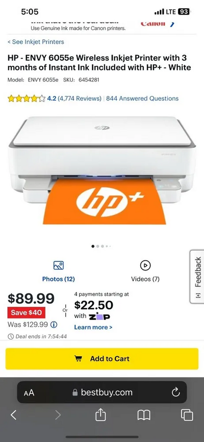HP Envy 6055e Image