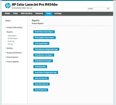 HP Color laserjet pro m454dw Image