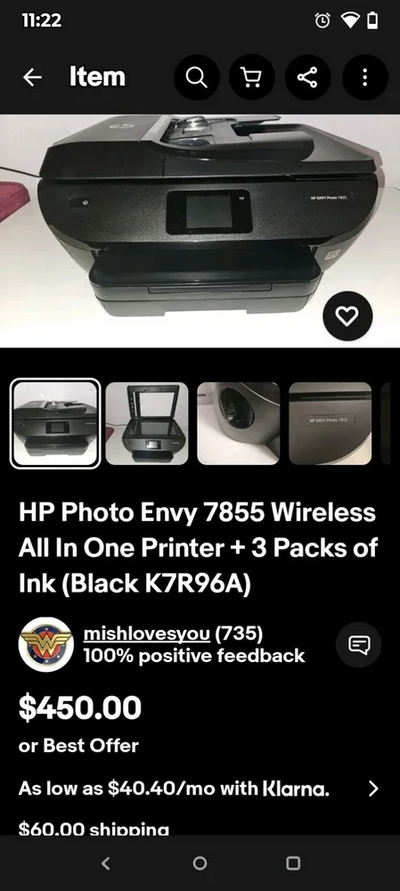 HP Envy photo 7855 Image