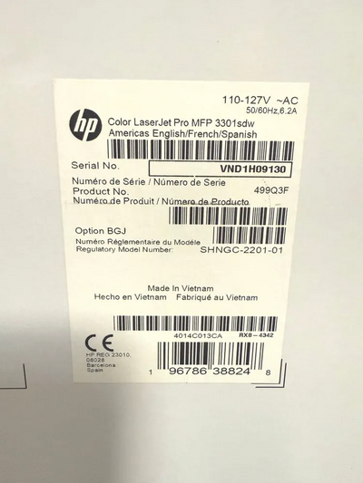 HP 3301SDW 3301CDW Image