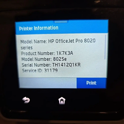 HP OfficeJet Pro 8025E Image