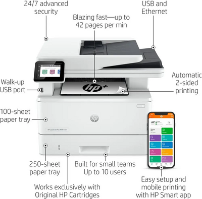 HP LaserJet Pro 4101fdne Image