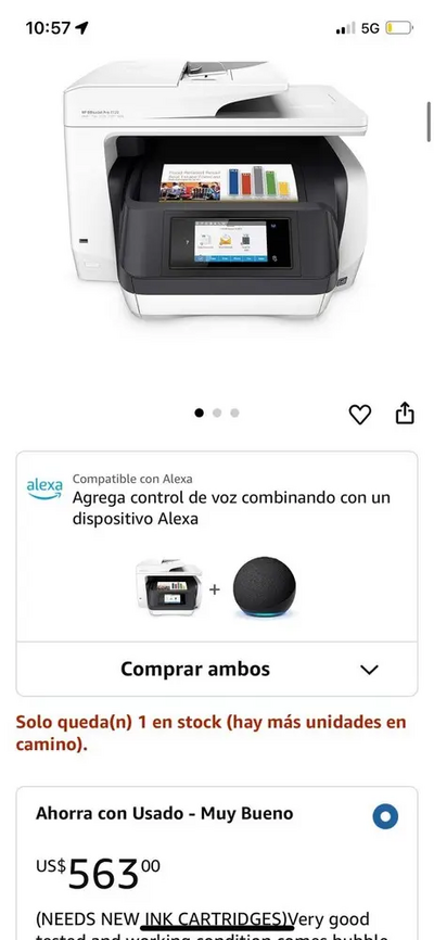 HP Officejet pro 8720 Image
