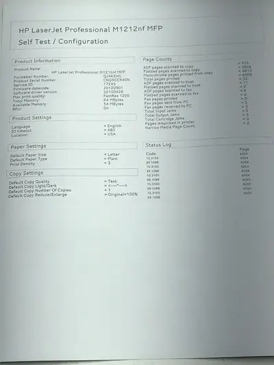 HP Laserjet pro m1212nf Image