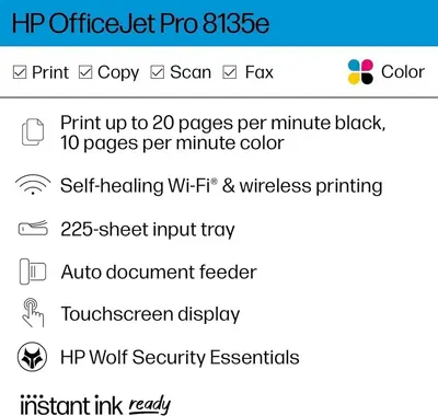 HP Officejet pro 8135e Image
