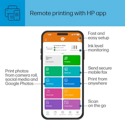 HP DeskJet 2855e All-in-One Printer Image