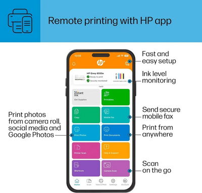 HP Envy 6555e All-in-One Printer Image