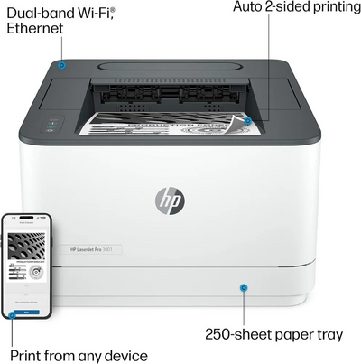 HP New Version: LaserJet Pro 3001dw Image