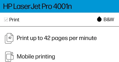 HP New Version: LaserJet Pro 4001n Image