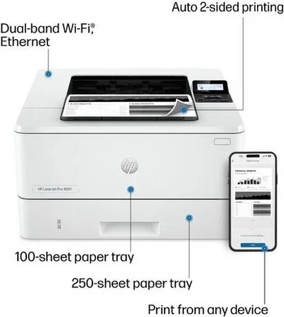 HP New Version: LaserJet Pro 4001dw Image