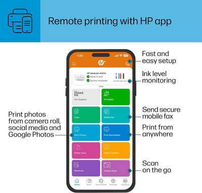 HP DeskJet 4227e All-in-One Printer Image