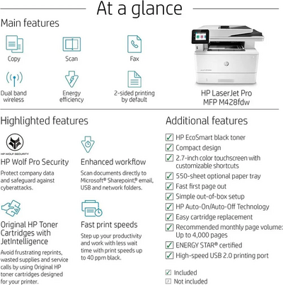 HP Old Version: M428fdw Image