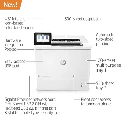 HP LaserJet Enterprise M611dn Image