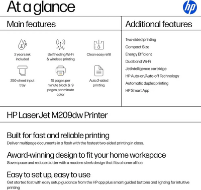 HP LaserJet M209DW Image
