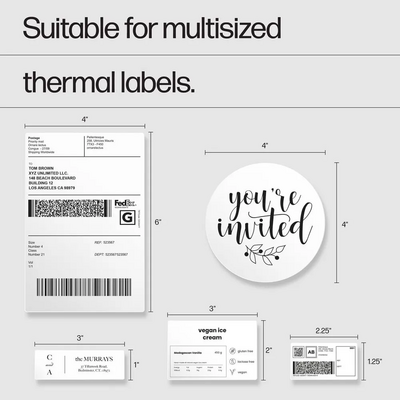 HP Work Solutions Shipping 4x6 Thermal Label Printer Image