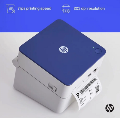 HP Work Solutions Shipping 4x6 Thermal Label Printer Image