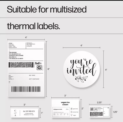 HP Work Solutions Shipping 4x6 Thermal Label Printer Image