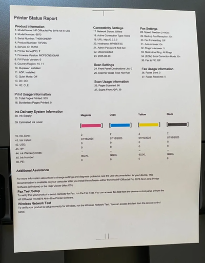 HP Officejet pro 6978 Image