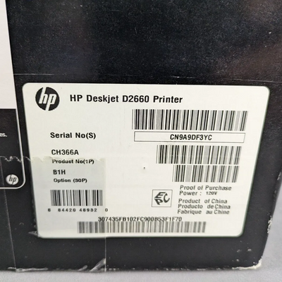HP Deskjet d2660 Image