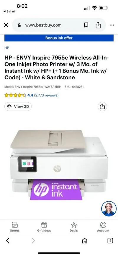 HP Envy inspire 7255e Image