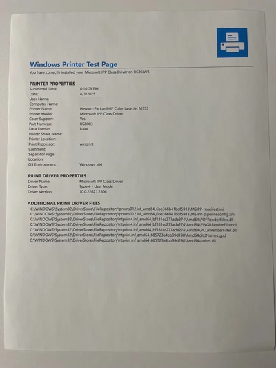 HP LaserJet M553DN Image