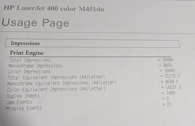 HP LaserJet Pro 400 M451dn Image