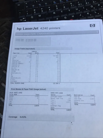 HP Laserjet 4240n Image