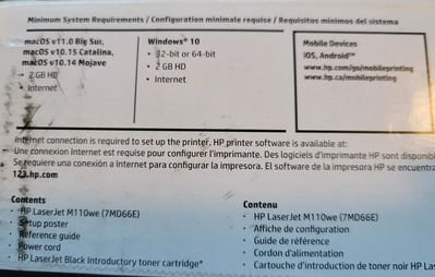 HP Laserjet m110we Image