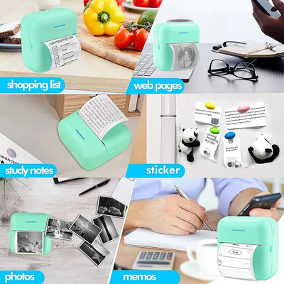HuiJuKeJi Mini thermal inkless printer Image