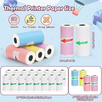 HUIJUTCHEN Mini Thermal Printer Paper Image