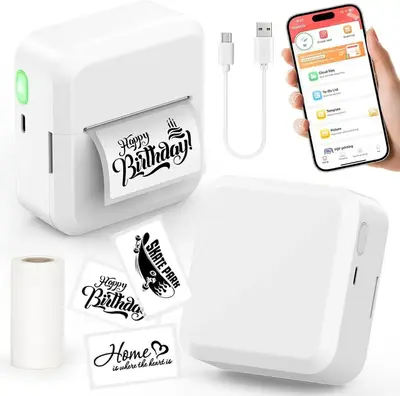 HUIJUTCHEN Label Maker Machine with Tape Image