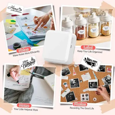 HUIJUTCHEN Label Maker Machine with Tape Image