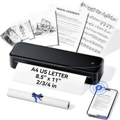Inkless printer Wireless thermal printer Image