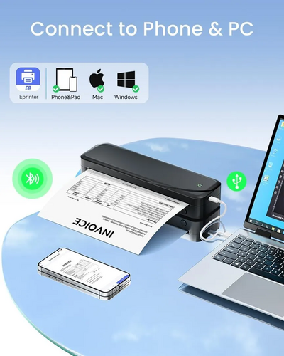 Inkless printer Wireless thermal printer Image