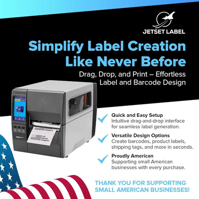 JetSet Label Zebra ZT231 Image