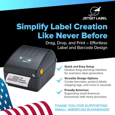 JetSet Label Zebra ZD220 Image