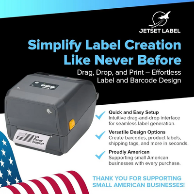 JetSet Label Zebra ZD421 Image