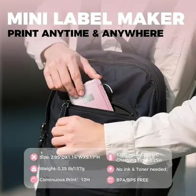 Label Makers Label Maker Machine with Tape Image