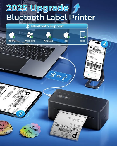 LabelCreate 2410BT Bluetooth Shipping Label Maker Image